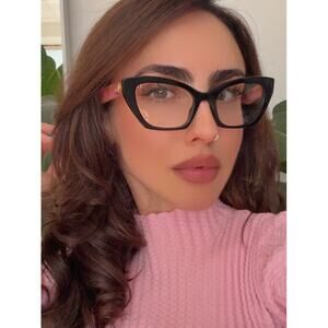 NEW Gucci GG1334O Black Pink Cat Eye Eyeglasses Frames